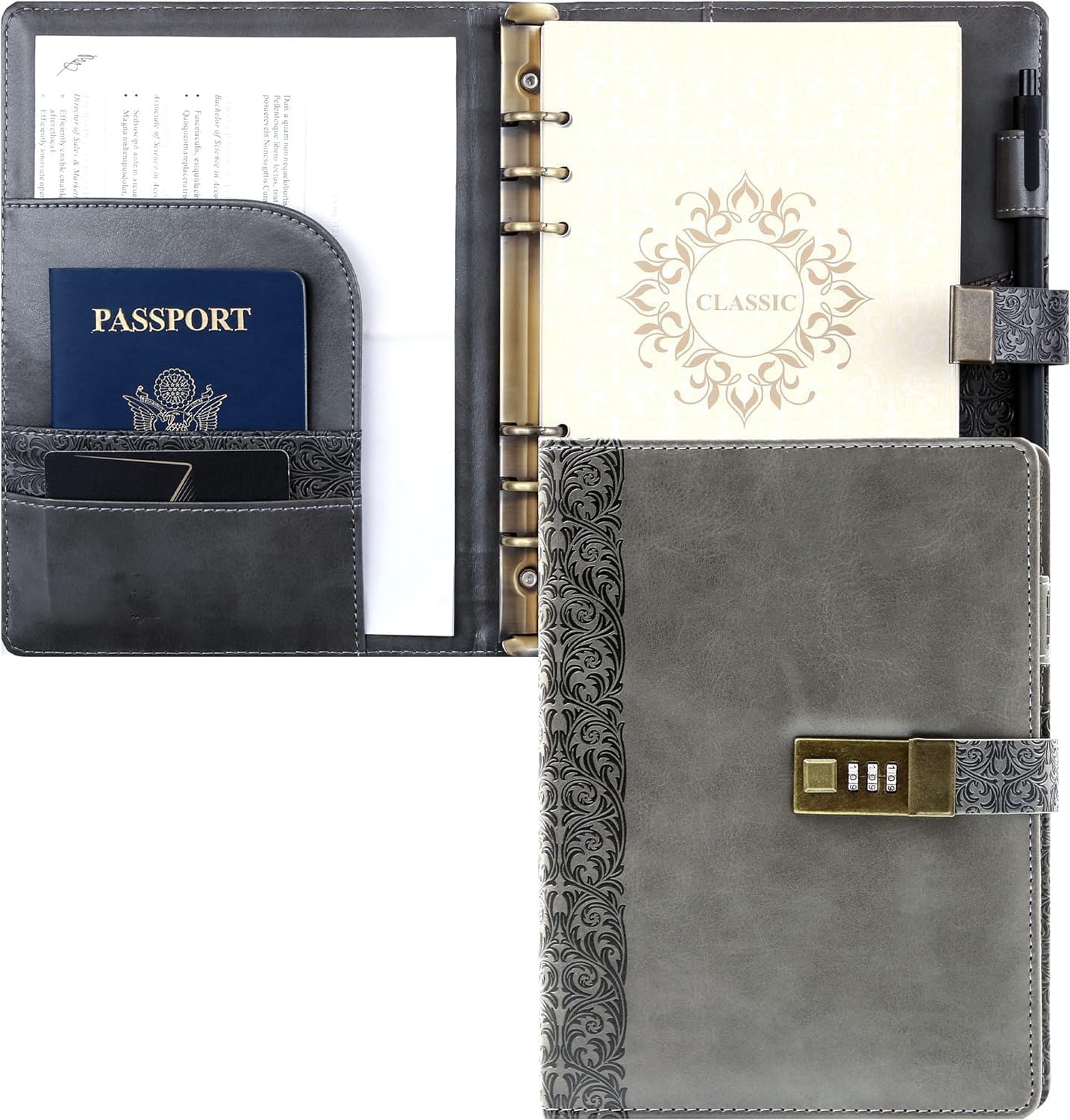 【etsuzou プロフ要確認】クリニックノート6冊セット Amazon.co.jp: [YWFW-jp正規品販売]システム手帳 A5 ビジネス手帳 鍵